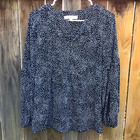 Loft Polka dot loft flowy top - Picture 1 of 4